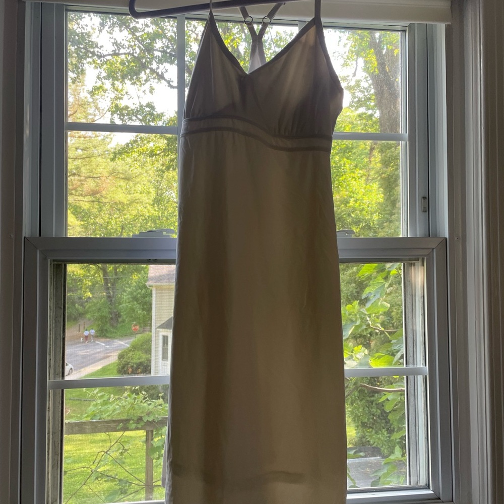 Athleta Cream Slip Dress